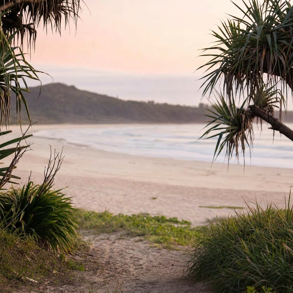 An early morning walk along a Northern Rivers beach path